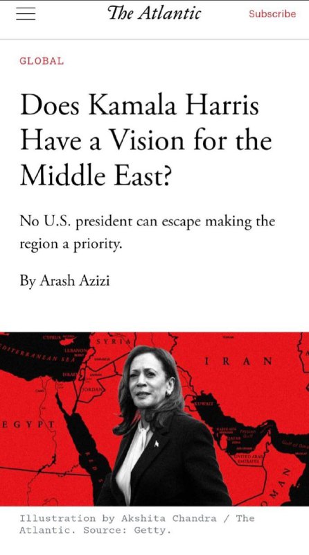 🇺🇸🤡🎬"Má Kamala vizi pro Blízký východ?" Titulek v The Atlantic není nic m...