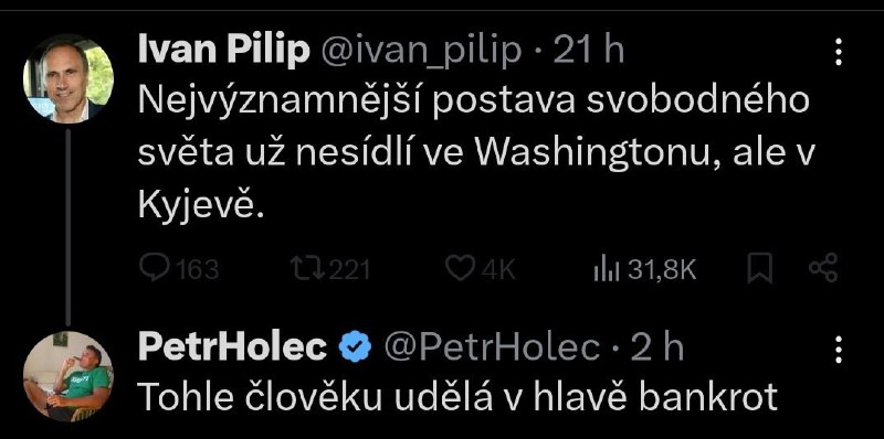 "Nejvýznamnější postava svobodného světa"? Hmmm.To mluví o tom komediantovi, který...