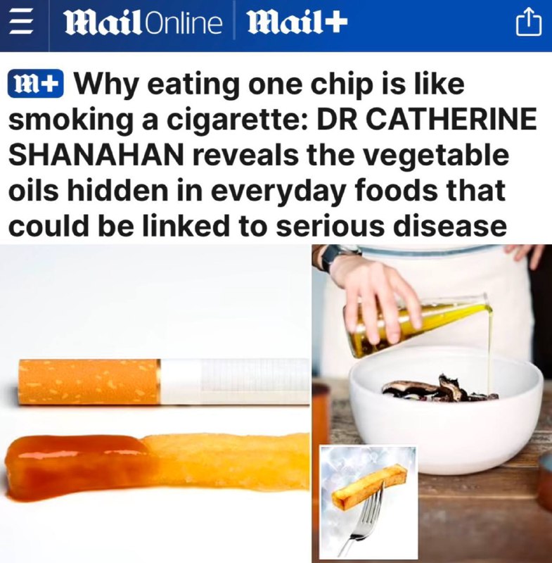 "Sníst jeden hranolek je jako kouřit cigaretu."Vědci zjistili, že množství rakovinot...