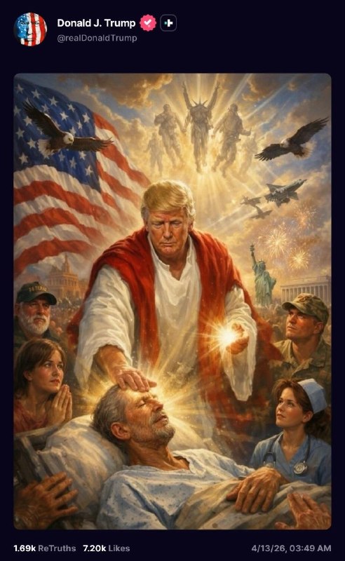 🇺🇸⚡️REPORTER: Zveřejnil jste tu fotografii sebe sama zpodobněného jako Ježíš Kristus...