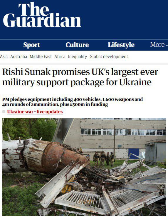 🐦‍⬛️🇬🇧🇺🇦Rishi Sunak slíbil největší balíček vojenské podpory Ukrajině v...