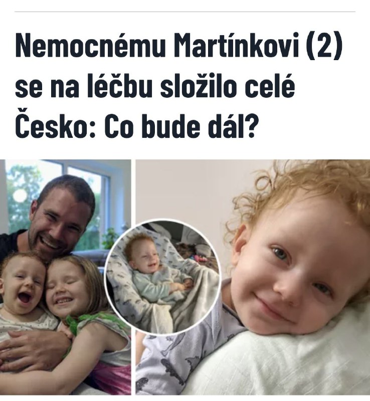 🇨🇿Rodiče v současné chvíli řeší, kde Martínek léčbu podstoupí. „Rodina ...