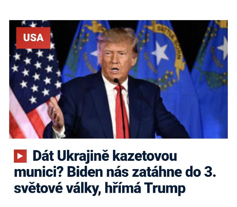 🇺🇸Rozhodnutí amerického prezidenta Joea Bidena dát Ukrajincům kazetovou munici vyvolalo si...