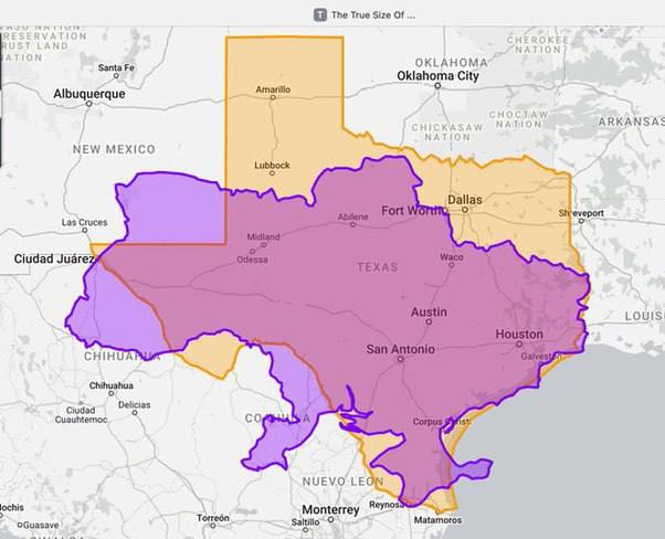 Rozloha Ukrajiny je 650 tisíc metrů čtverečních. km a Texas - 696 tisíc metrů čtverečních....