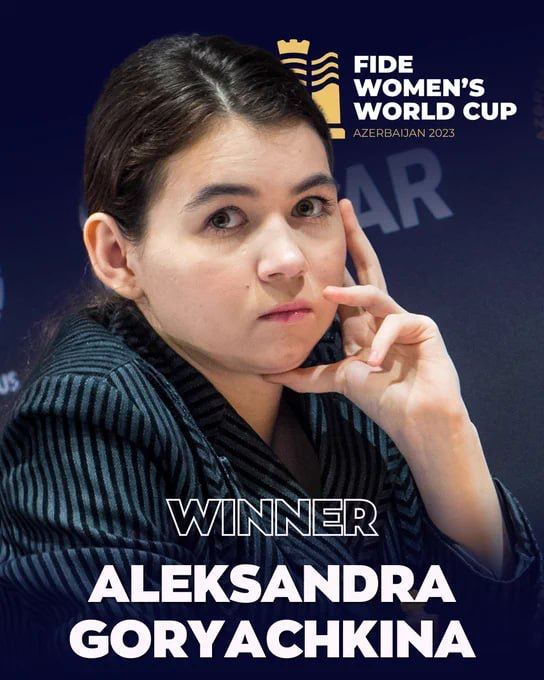 👏 Ruská Alexandra Gorjačkina se stala vítězkou Světového poháru v šachu v Baku, když v t... 👏 Ruská Alexandra Gorjačkina se stala vítězkou Světového poháru v šachu v Baku, když v t...