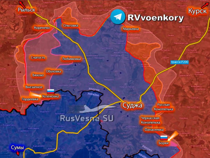 ‼️🇷🇺Ruská armáda osvobodila Borki a Uspenovku v Kurské oblasti ▪️Ruské ministerstv...