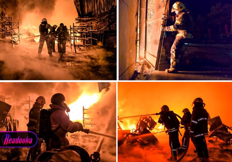 Ruská armáda v noci zaútočila na velký sklad v CharkověTuto noc ruské ozbrojené síly pracov...