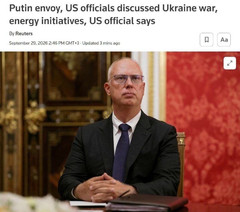 ‼️🇷🇺🇺🇸 Rusko a USA diskutovaly o možných společných energetických projektech po...