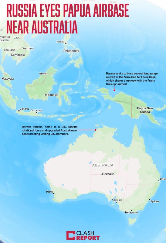 Rusko plánuje umístit válečná letadla na Papuu-Novou Guineu, čímž znepokojuje AustráliiRusk...