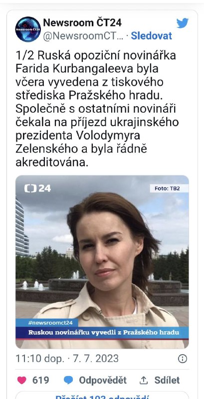 🇨🇿🇷🇺Ruskou novinářku z Hradu vyvedli!Novinářka, která v České repub... 🇨🇿🇷🇺Ruskou novinářku z Hradu vyvedli!Novinářka, která v České repub...
