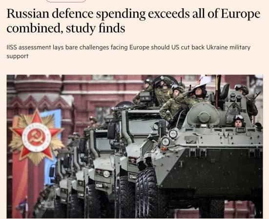 Ruský vojenský rozpočet na rok 2024 převyšuje rozpočet všech zemí EU dohromady, Financial Ti...