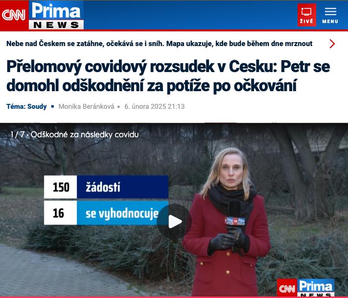 S přelomovým rozsudkem přišel ve čtvrtek Městský soud v Praze. Muži, který měl velké zdra...