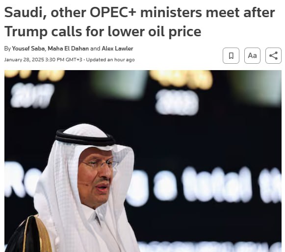 ‼️🏴‍☠🇺🇸Saúdská Arábie a další členové OPEC+ ignorovali Trumpovu výzvu ke sn...
