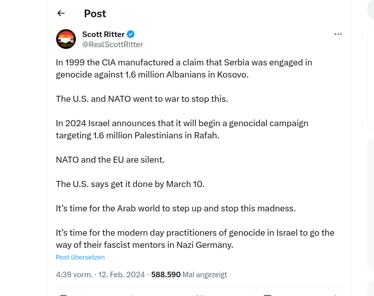 Scot Ritter: V roce 1999 CIA prohlásila, že Srbsko spáchalo genocidu na 1,6 milionu Albánců v K...