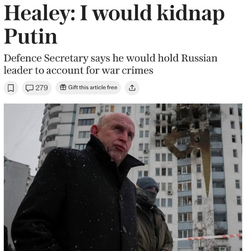 ❗️Šéf britského ministerstva obrany John Healey prohlásil, že doufá, že se stane prvním ...