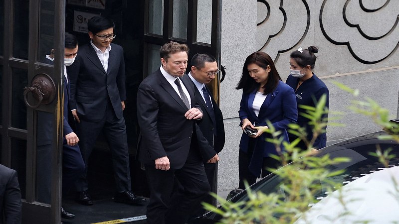 ❗️🇨🇳Šéf čínského ministerstva obchodu Wang Wentao se dnes v Pekingu setkal s Elonem M...