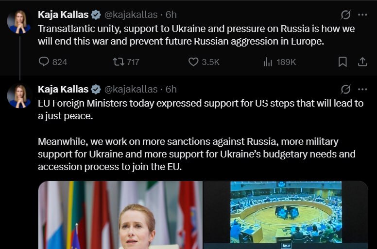 Setkání Putina a Trumpa se ještě ani nestihlo uskutečnit a hlavní evropská bláznivá Kaja Ka...