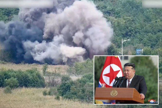 Severní Korea vyhodila do vzduchu části mezikorejských silnic v symbolickém projevu hněvu V sy...
