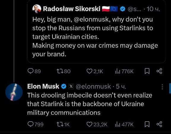 ‼️🇵🇱🇺🇸Slintavý idiot: Musk veřejně ponížil polského ministra zahraničí▪️...