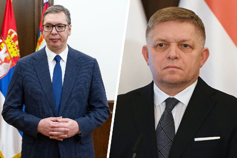 🇸🇰🇷🇸Slovenský premiér Fico řekl, že se srbským prezidentem Vučičem plánují spol...