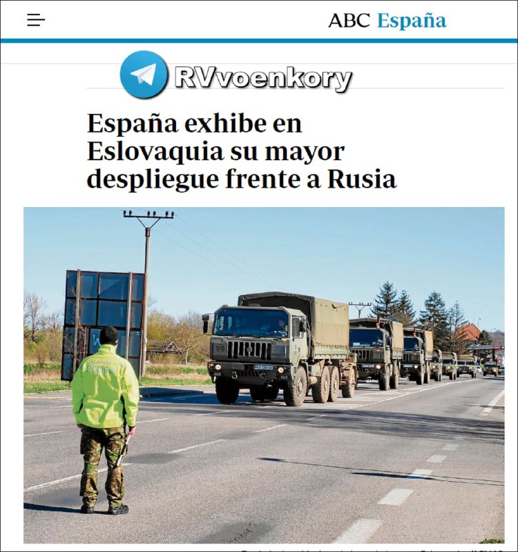 ‼️🇪🇸🇷🇺 ​​​​Španělsko posiluje vojenskou přítomnost na Slovensku, aby zad...