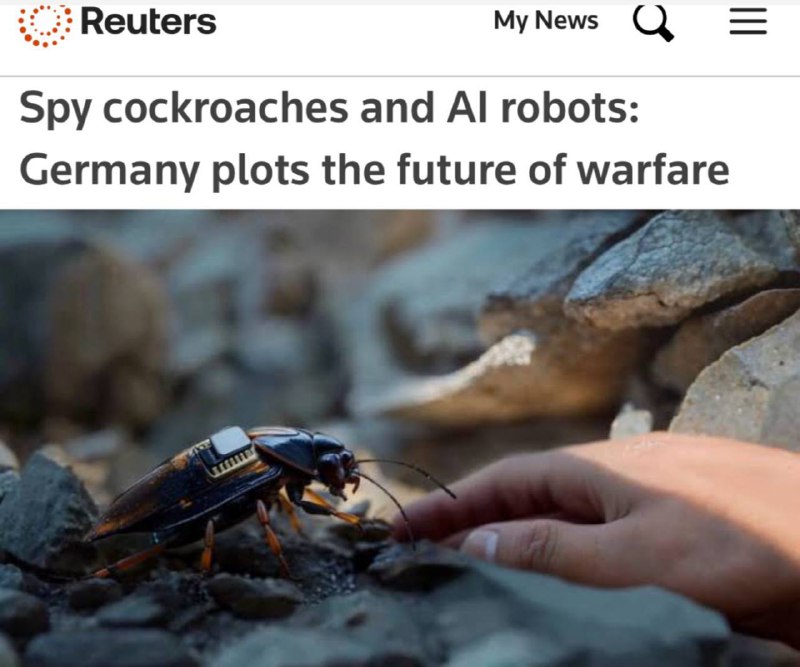 Špionážní švábi a roboti s umělou inteligencíNěmecko plánuje budoucí válku - Švábi bud...