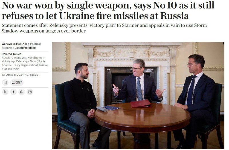 Spojené království nedovolí Ukrajině odpálit své rakety hluboko do ruského území, řekl br...