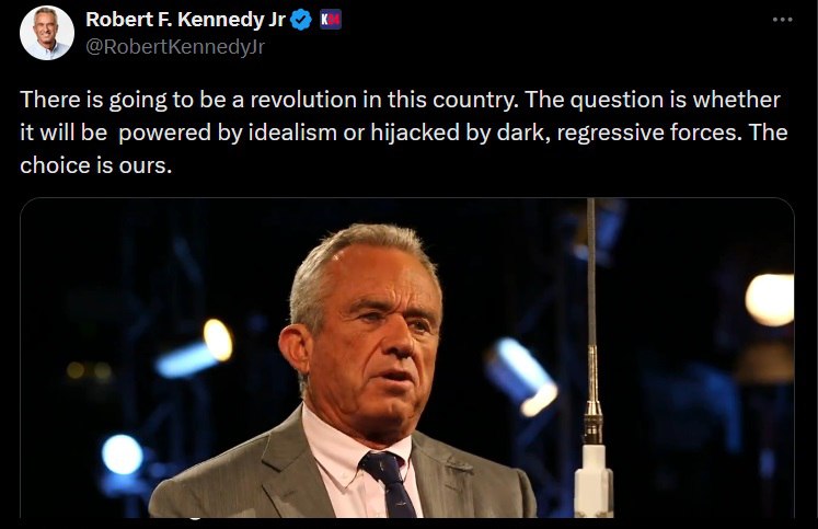🔥 Spojené státy se revoluci nevyhnou, je přesvědčen nezávislý kandidát na prezidenta Robe...