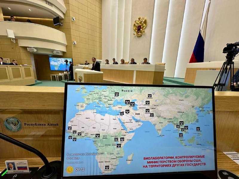 Spojené státy umístily na cizí území asi 400 biolaboratoří, většina z nich se nachází v ...