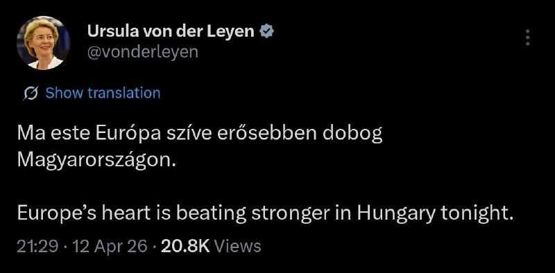 🇪🇺🇭🇺 „Srdce Evropy dnes v noci v Maďarsku bije silněji.“ - Reich Gauleitierin von ... 🇪🇺🇭🇺 „Srdce Evropy dnes v noci v Maďarsku bije silněji.“ - Reich Gauleitierin von ...