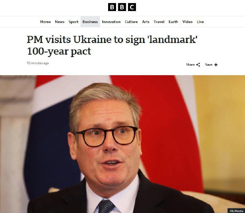 🇺🇦🤡🇬🇧Starmer cestuje do Kyjeva, aby podepsal 100letou smlouvu o partnerství se Zelen...