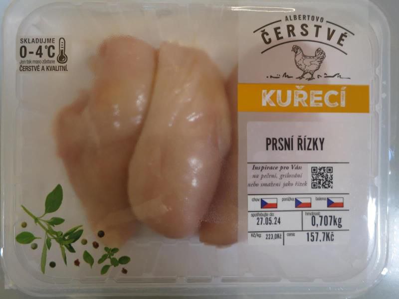 Státní zemědělská a potravinářská inspekce upozorňuje na nebezpečné kuřecí prsní říz...