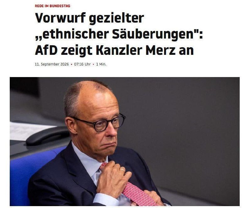 🇩🇪 STRANA AfD PODALA NA MERCE ZPRÁVU NA POLICIINěmecká média informují, že strana AfD se... 🇩🇪 STRANA AfD PODALA NA MERCE ZPRÁVU NA POLICIINěmecká média informují, že strana AfD se...