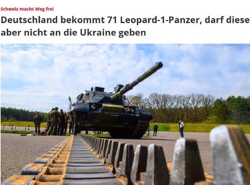 🇨🇭🇩🇪🇺🇦Švýcarské úřady povolily Německu nákup 71 tanků Leopard 1A5, ale zak...
