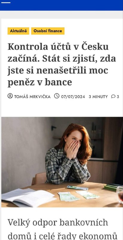 Tady to začíná být horší jak za komančůZ textu. Dle aktuálního znění ale budou banky mus...