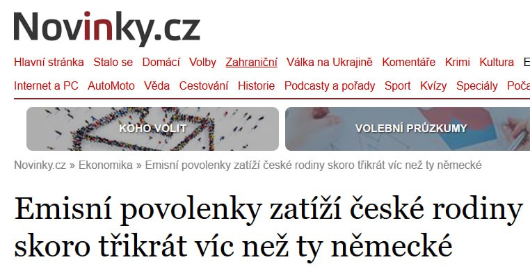 ❗️🇨🇿Tak to je gól. Češi zase budou platit víc. Emisní povolenky totiž zatíží čes... ❗️🇨🇿Tak to je gól. Češi zase budou platit víc. Emisní povolenky totiž zatíží čes...