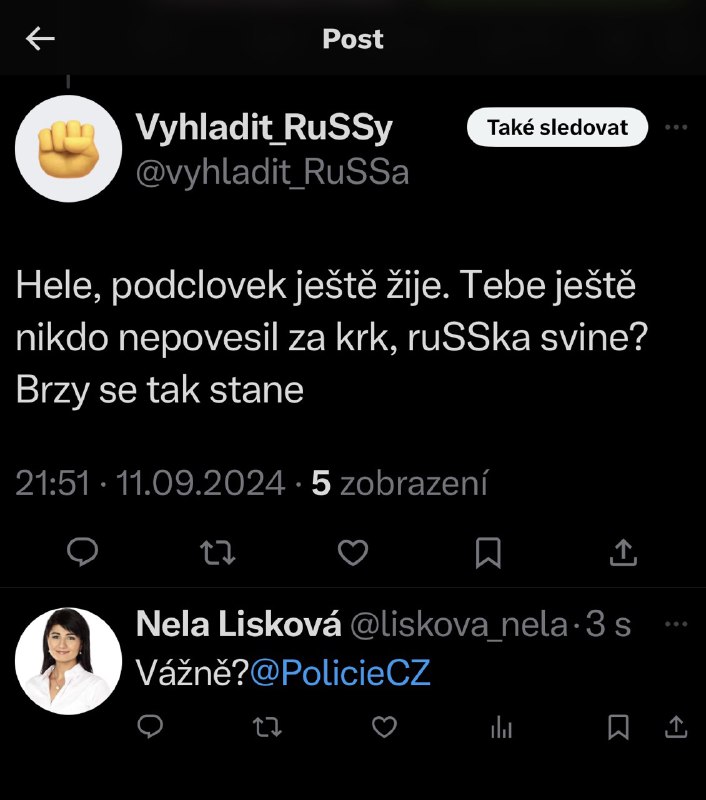 Takto mi vyhrožují…