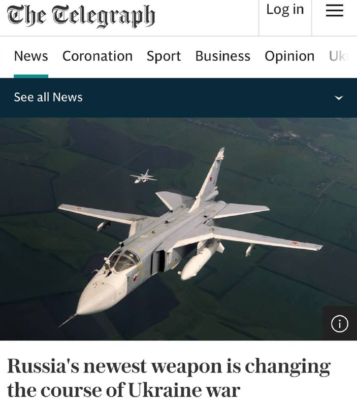 The Telegraph: „Nejnovější zbraně Ruska mění kurz NWO“Publikace píše, že ruské „chyt...