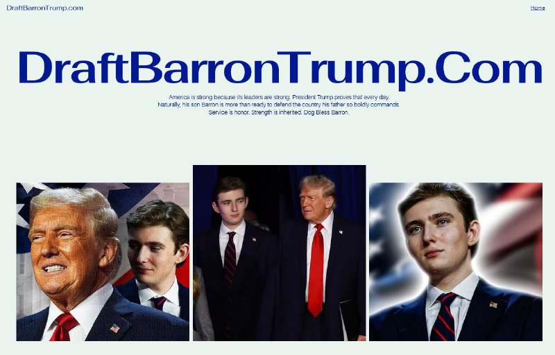 ⚡️Tisíce Američanů požadují mobilizaci Trumpova syna Barrona a vyslání do války, píše ...