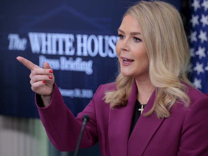 Tisková mluvčí Bílého domu Carolyn Livett v rozhovoru pro CNBC komentovala téma Grónska:Prezi...