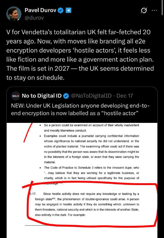 „Totalitní Spojené království z filmu V pro Vendettu se před 20 lety zdálo být nereálné?...