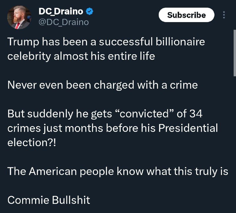 „Trump byl téměř celý svůj život úspěšnou miliardářskou celebritouNikdy nebyl ani obvin...