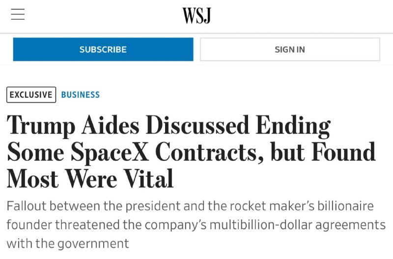 ‼️🇺🇸Trump chtěl "pochovat" SpaceX: Kontrola smluv ukázala jejich "životn... ‼️🇺🇸Trump chtěl "pochovat" SpaceX: Kontrola smluv ukázala jejich "životn...