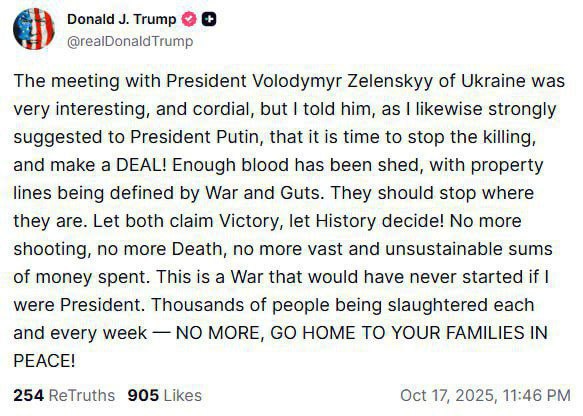 🇷🇺🇺🇸🇺🇦 Trump: Nařídil jsem Zelenskému, že je čas zastavit zabíjení"Set... 🇷🇺🇺🇸🇺🇦 Trump: Nařídil jsem Zelenskému, že je čas zastavit zabíjení"Set...