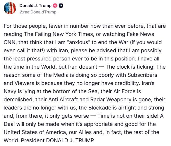 Trump o tom, že dohoda s Íránem bude podepsána, až to bude výhodné pro USA:Pro ty lidi, kter?...