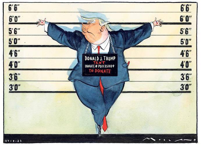 „Trump od svého formálního zatčení získal více než 7 milionů dolarů na darech na kampaň...