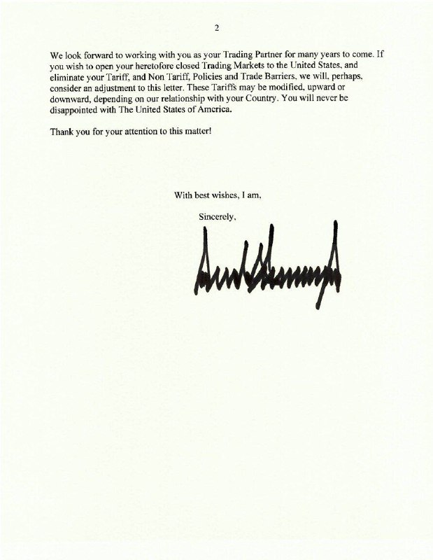 ❗️🇺🇸Trump oznámil zavedení 25% cel pro Japonsko a Jižní Koreu.🖋„Musíme zrušit o...