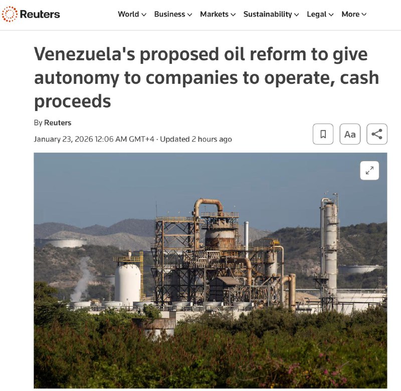 🛢Trump povoluje prodej venezuelské ropy Číně, ale ne za ceny MaduraTo uvedla agentura Reuters...