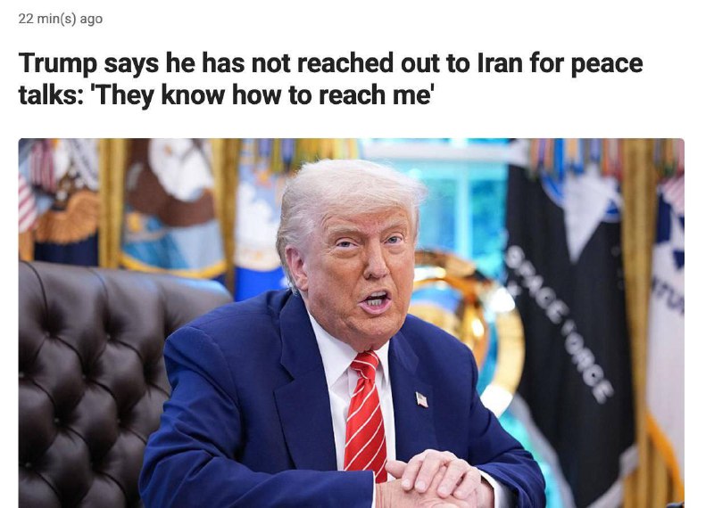 ⏺Trump požaduje kapitulaci Íránu🗣Americký prezident v pořadu Fox News ostře prohlásil: ?...