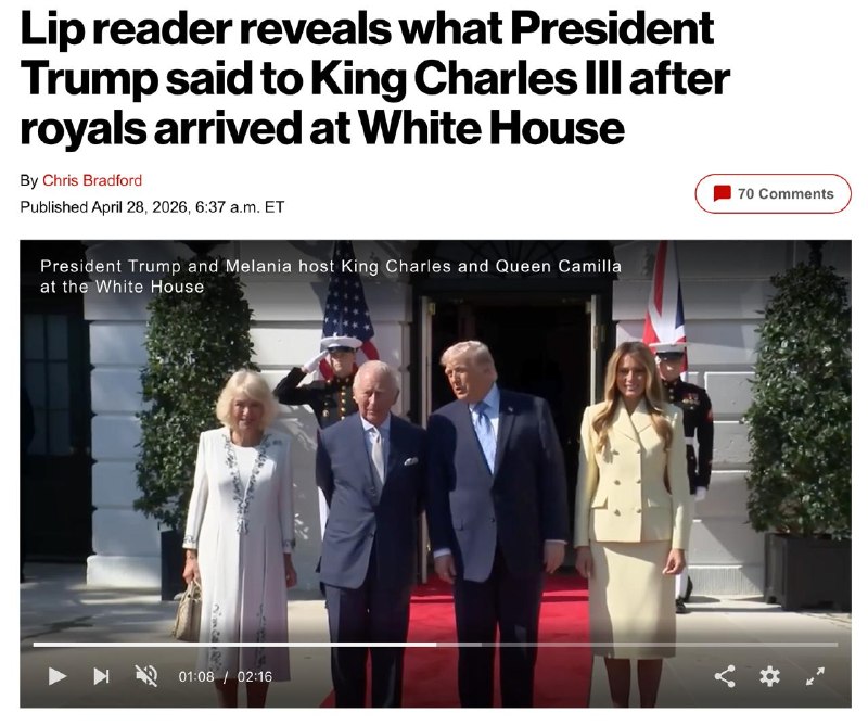 🇺🇸🤩🇬🇧Trump prohlásil králi Karlovi III., že Putin „chce válku“ a může „zn...